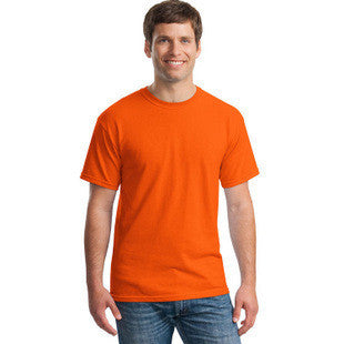 Round Neck T Shirt Solid Color Short Sleeved Men's T Shirt