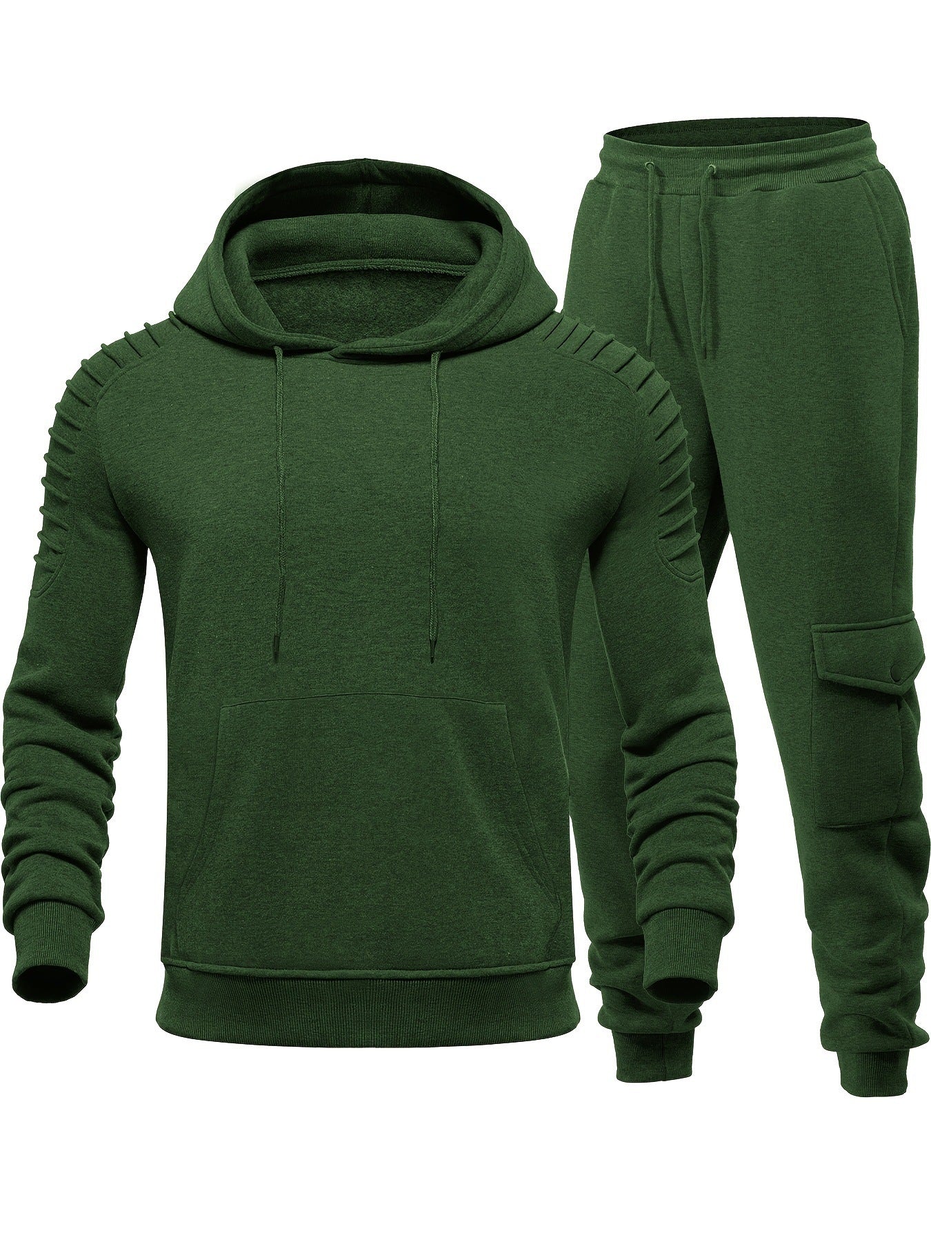 Men's Pullover Wrinkle-Resistant Casual Sweatsuit